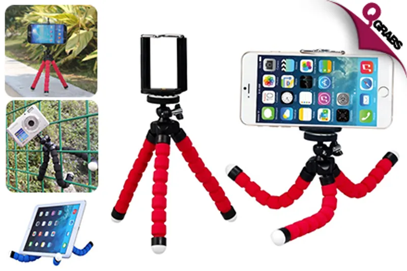 From QR25, Get That Perfect Angle with a Flexible Spider Tripod - Choose from Three Colors! (Up to QR78 Value)